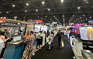 view of hundreds of booths at the National Restaurant Association Show