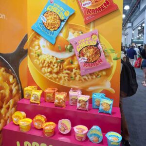 incredibly bright colors of needles on a bright background