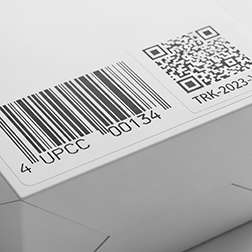 image of a UPC and QR bar code